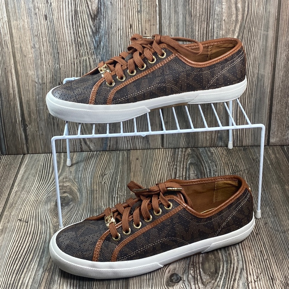 Michael Kors Brown Women's Size 7.5 M Lace Up Sneakers